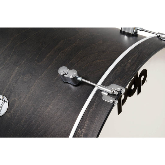 PDP Concept Classic 3pc Drum Set w/24BD Ebony/Ebony Hoops - Drum Center Of Portsmouth