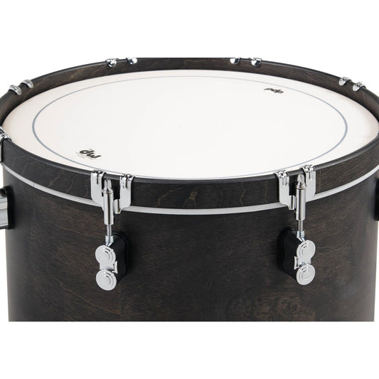 PDP Concept Classic 3pc Drum Set w/24BD Ebony/Ebony Hoops - Drum Center Of Portsmouth