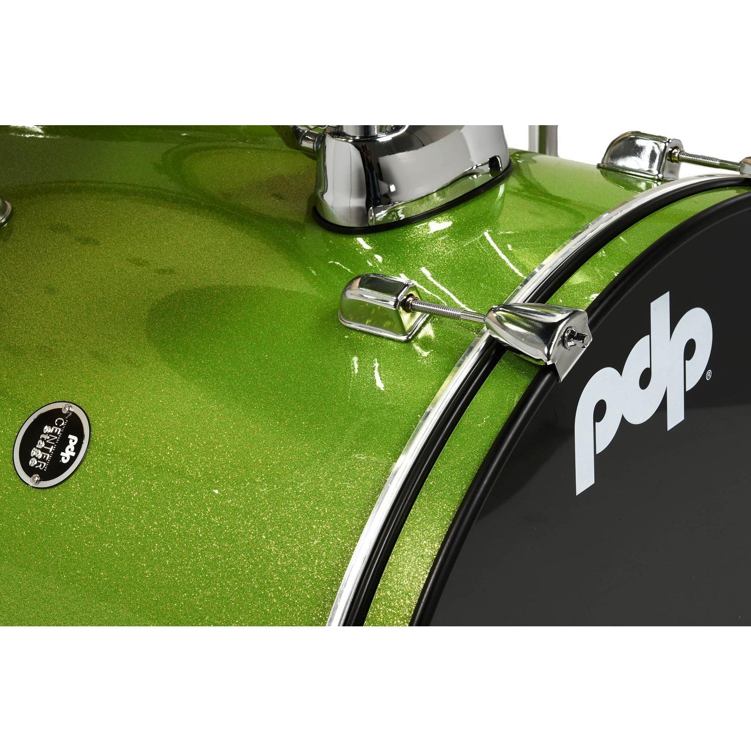 PDP Centerstage 5pc Complete Drum Set Electric Green Sparkle w/Hw & Cymbals - Drum Center Of Portsmouth