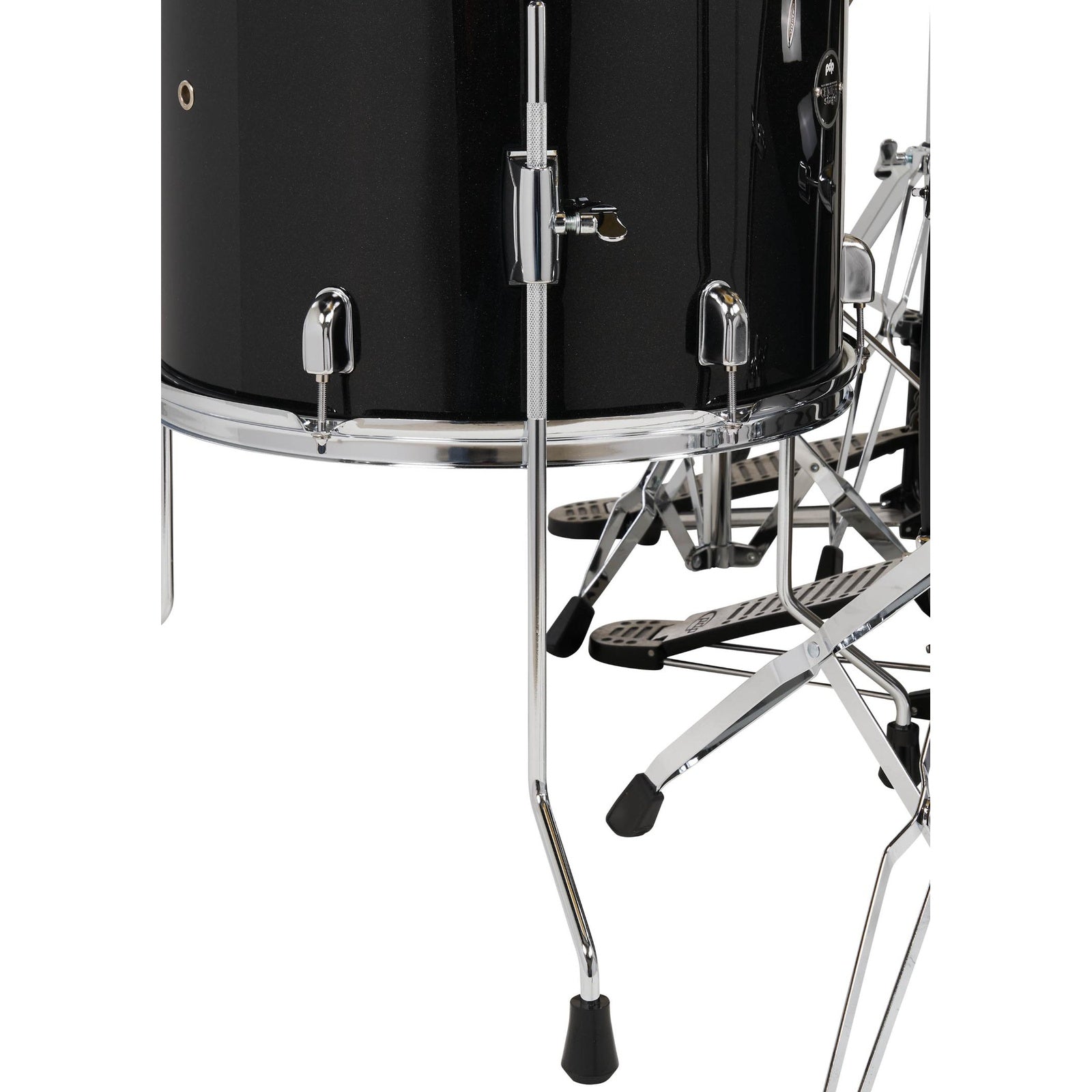 PDP Centerstage 5pc Complete Drum Set Iridescent Black Sparkle w/Hw & Cymbals - Drum Center Of Portsmouth