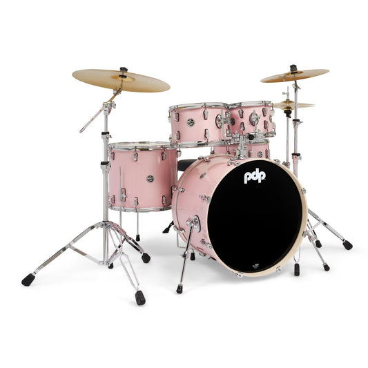 PDP Mainstage 5pc Complete Drum Set Pale Rose w/Hw & Cymbals - Drum Center Of Portsmouth