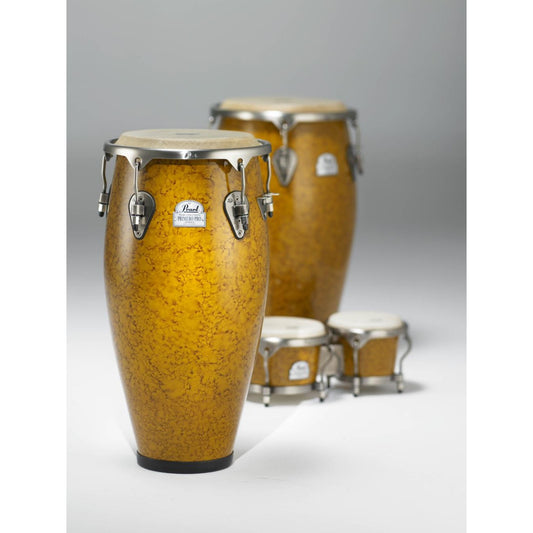 Pearl 11.75 & 12.5 Primero Pro Fiberglass Conga Set - Gold Marble - Drum Center Of Portsmouth