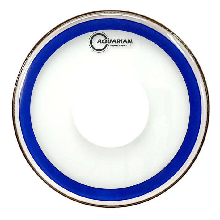Aquarian Performance II Clear Drumhead w/Power Dot & Ring - Drum Center Of Portsmouth