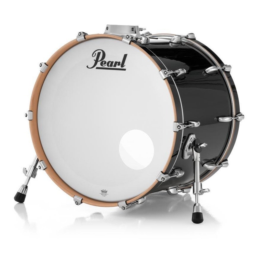 Pearl Professional Maple Bass Drum 22x18 w/BB3 Bracket Piano Black - Drum Center Of Portsmouth