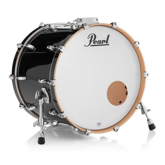 Pearl Professional Maple Bass Drum 22x18 w/BB3 Bracket Piano Black - Drum Center Of Portsmouth