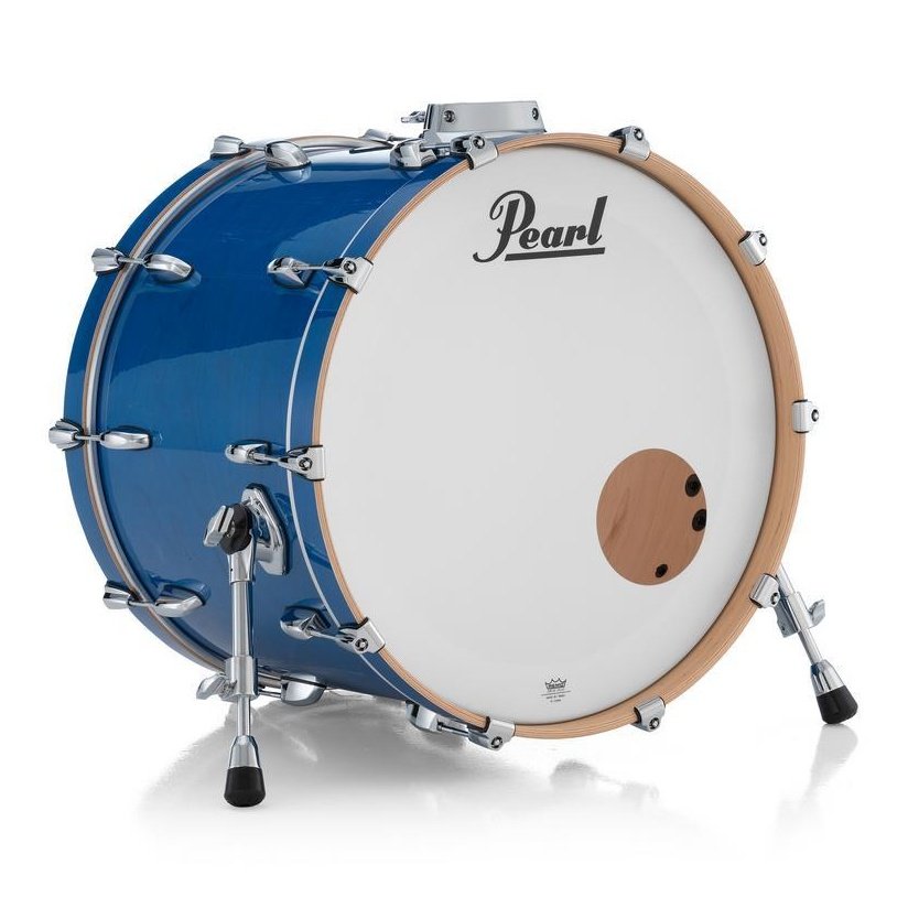 Pearl Professional Maple Bass Drum 22x18 w/BB3 Bracket Sheer Blue - Drum Center Of Portsmouth