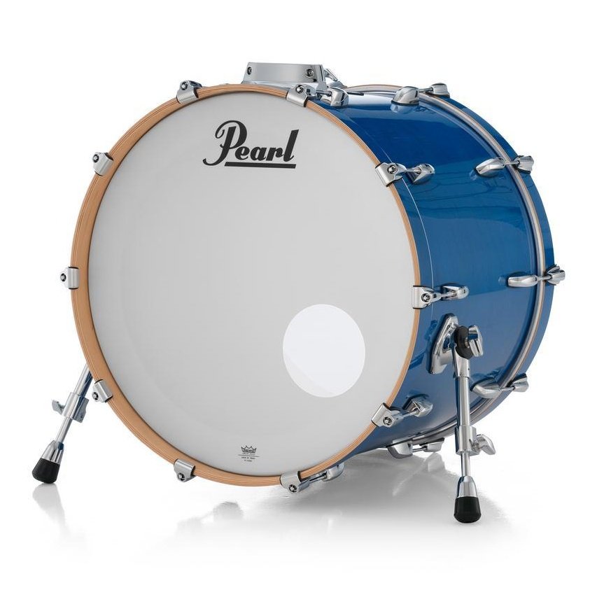Pearl Professional Maple Bass Drum 22x18 w/BB3 Bracket Sheer Blue - Drum Center Of Portsmouth