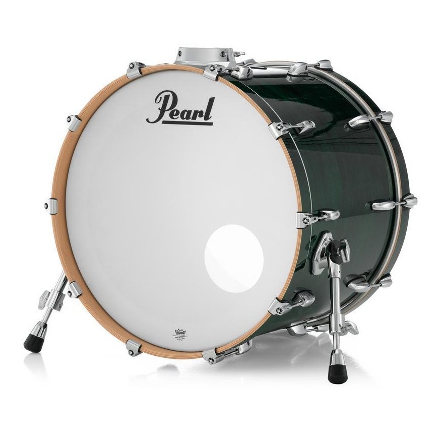 Pearl Professional Maple Bass Drum 22x18 w/BB3 Bracket Emerald Mist - Drum Center Of Portsmouth