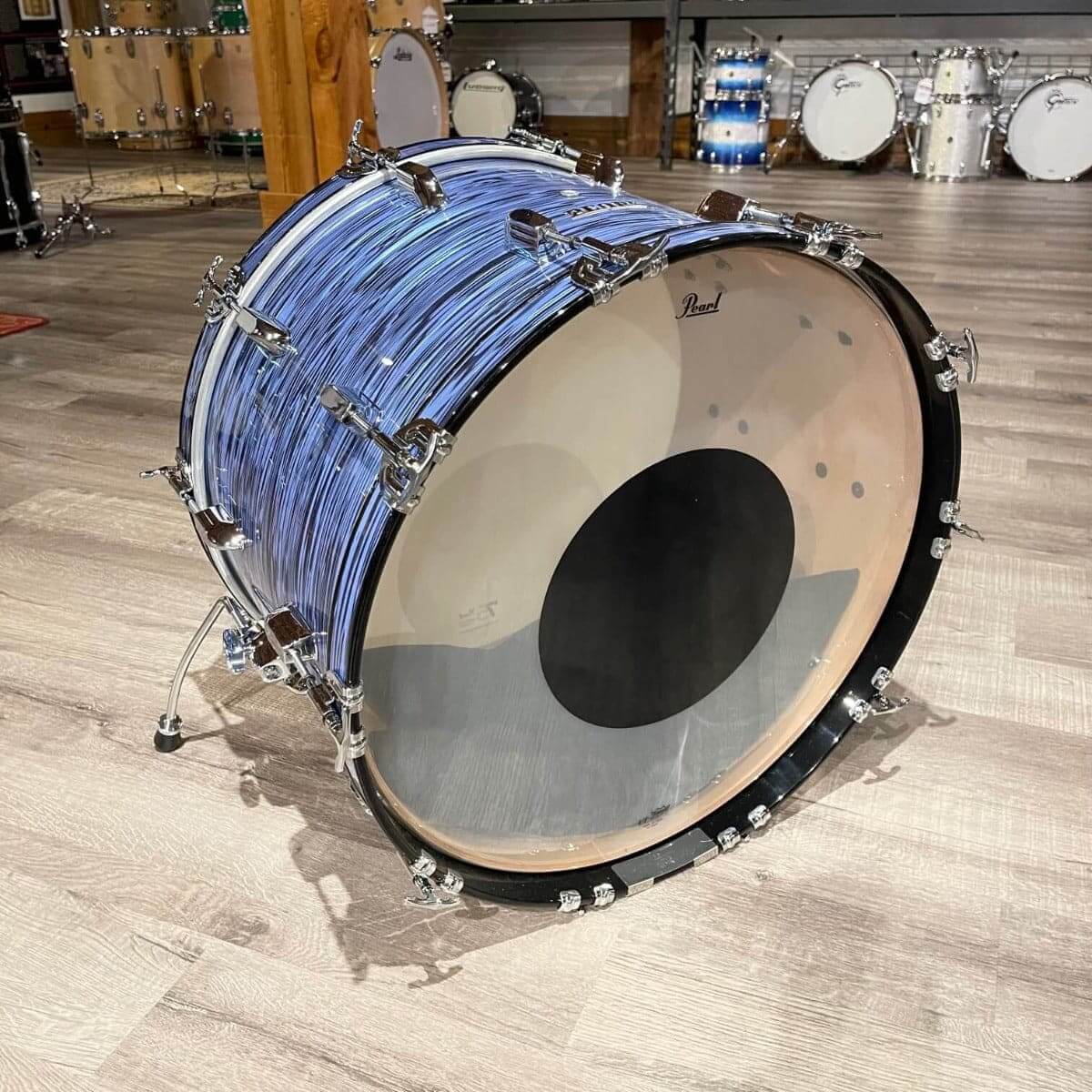 Pearl President Series Deluxe Bass Drum Ocean Ripple 24x14 - Drum Center Of Portsmouth