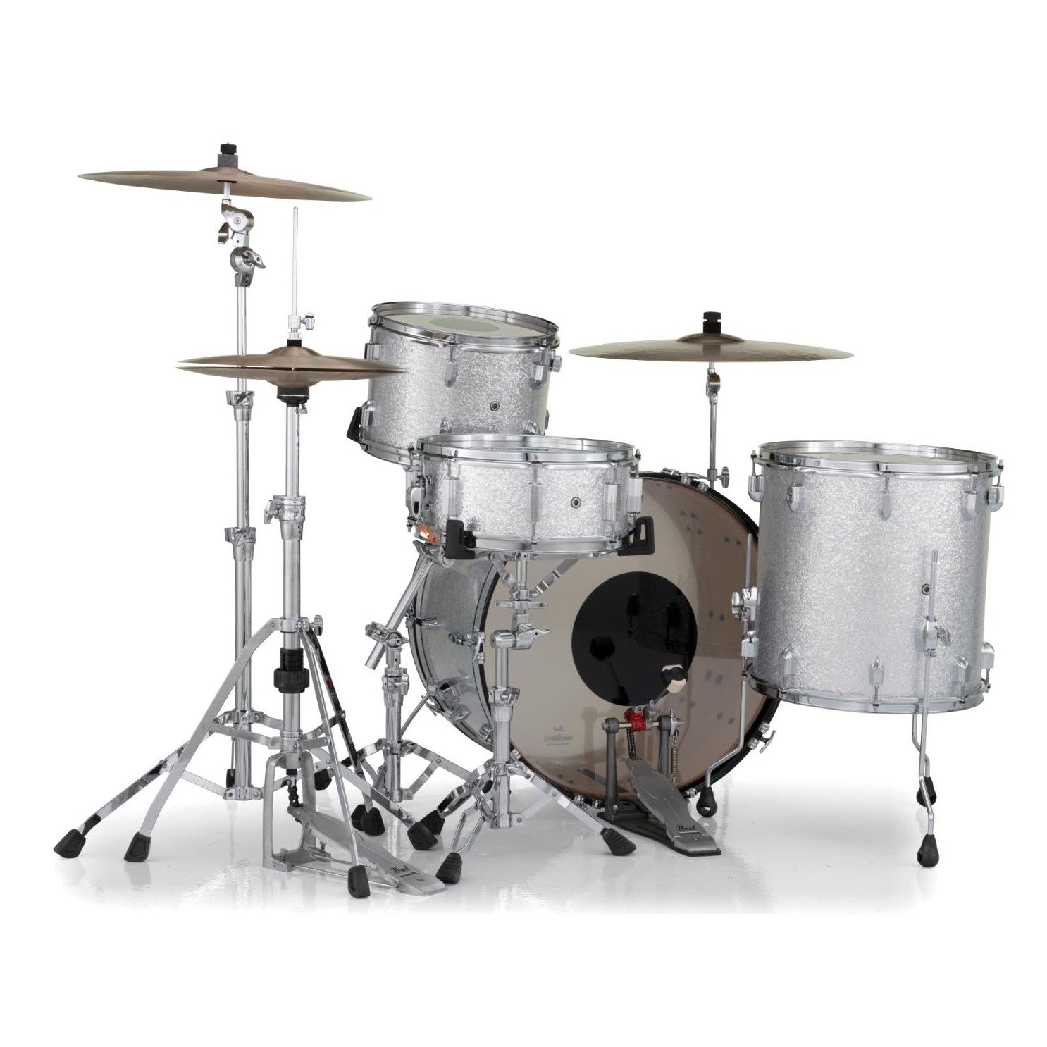 Pearl President Series Deluxe 3pc Drum Set Silver Sparkle 24/13/16 - Drum Center Of Portsmouth