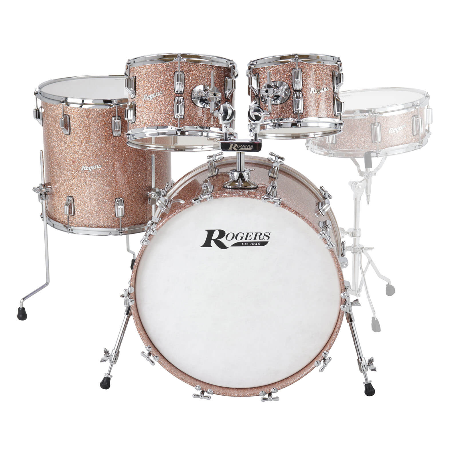 Rogers Powertone Limited Edition 4pc Drum Set w/20"BD Champagne Sparkle - Drum Center Of Portsmouth
