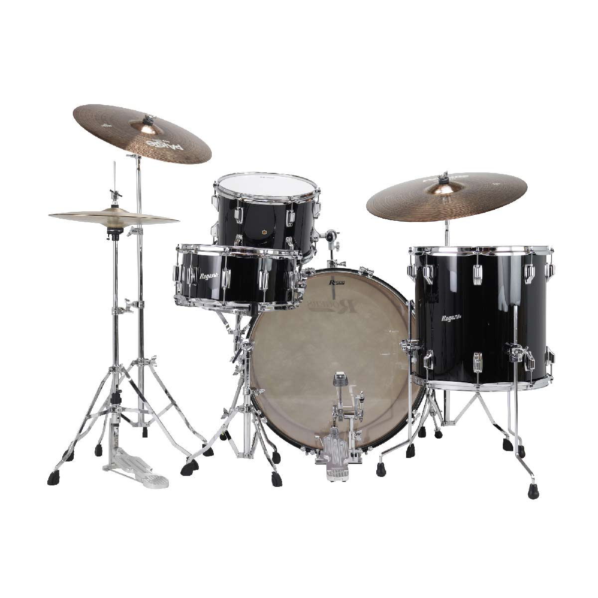 Rogers Powertone Limited Edition 3pc Drum Set Piano Black - Drum Center Of Portsmouth