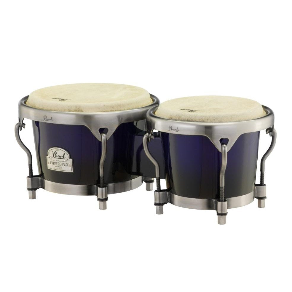 Pearl 7 & 8.5 Primero Pro Wood Bongo - Midnight Fade - Drum Center Of Portsmouth