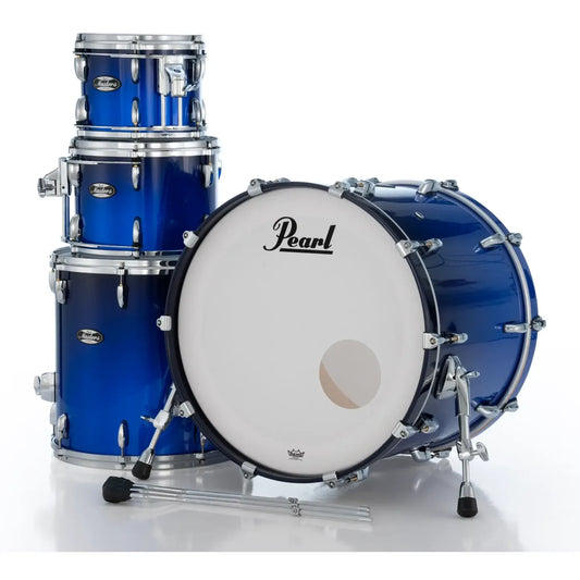 Pearl Masters Maple MM6 4pc Drum Set w/22x16BD w/L-Bracket R2 Mounts Kobalt Blue Fade Metallic - Drum Center Of Portsmouth