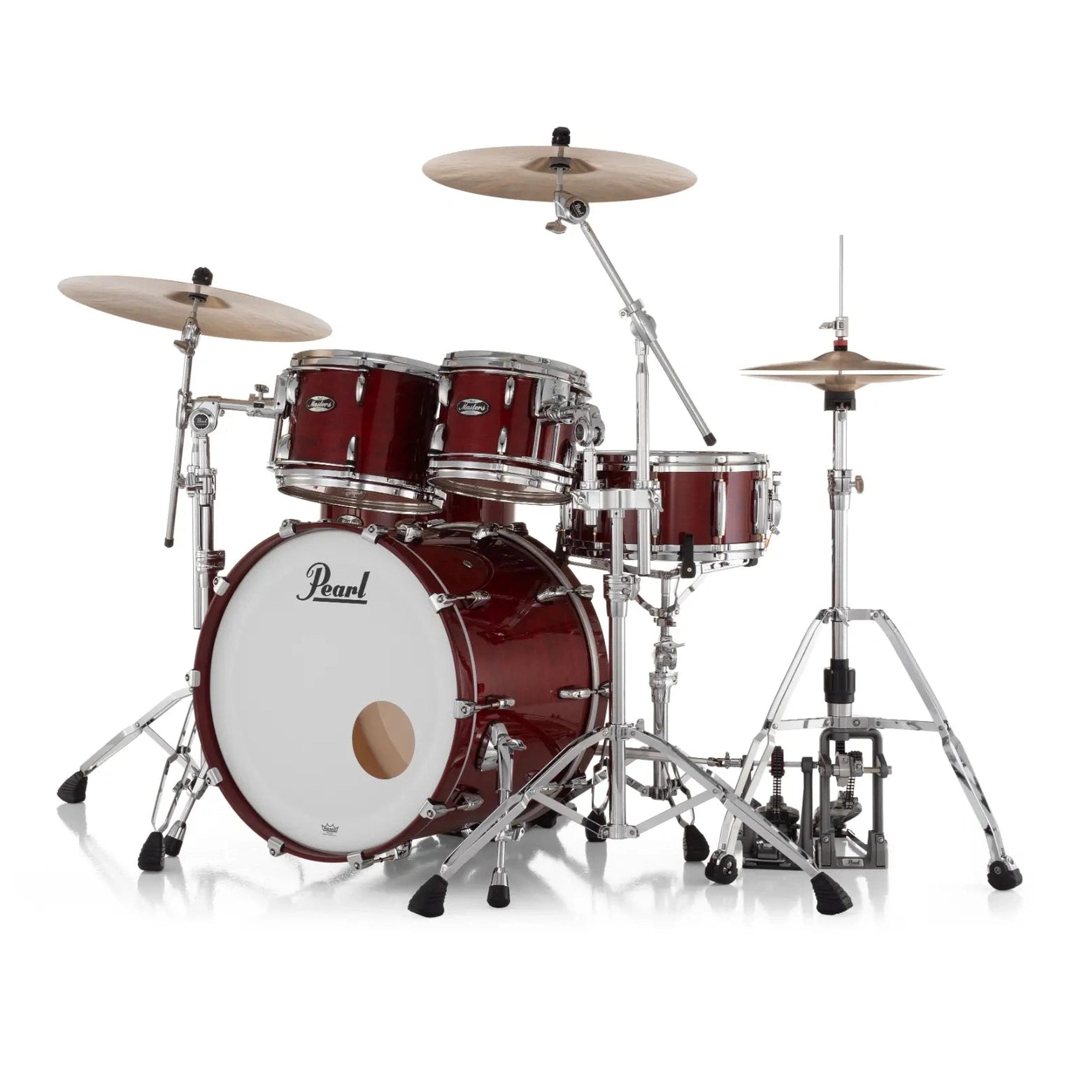 Pearl Masters Maple MM6 4pc Drum Set w/22x18BD w/Standard R2 Mounts Natural Cherry - Drum Center Of Portsmouth