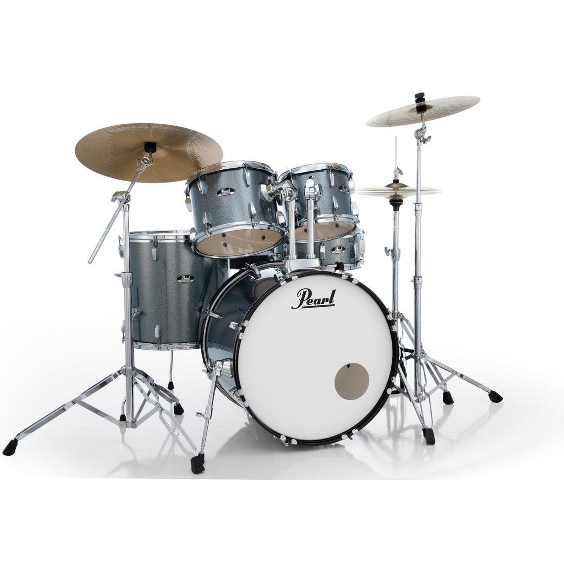 Pearl Roadshow 5pc Drum Set w/BRD1 Cymbals & FREE Cymbal Stand Aqua Blue Glitter - Drum Center Of Portsmouth