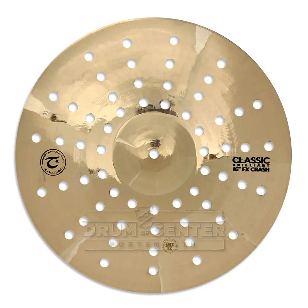 Turkish Classic Brilliant Crash Holey Cymbal 16" - Drum Center Of Portsmouth