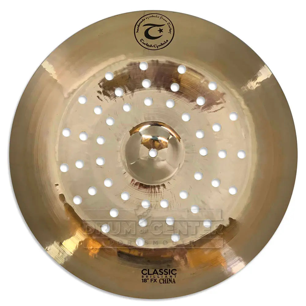 Turkish Classic Brilliant China Holey Cymbal 18" - Drum Center Of Portsmouth