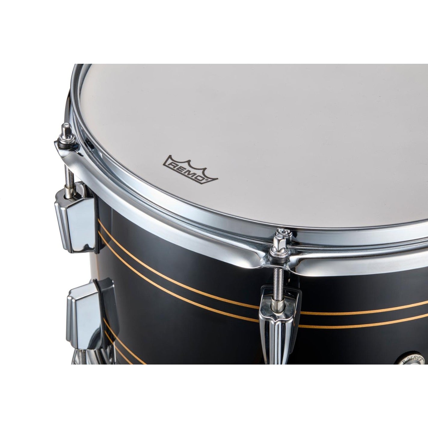 Rogers R Series 3pc Drum Set 18/12/14 Piano Black Copper - Drum Center Of Portsmouth