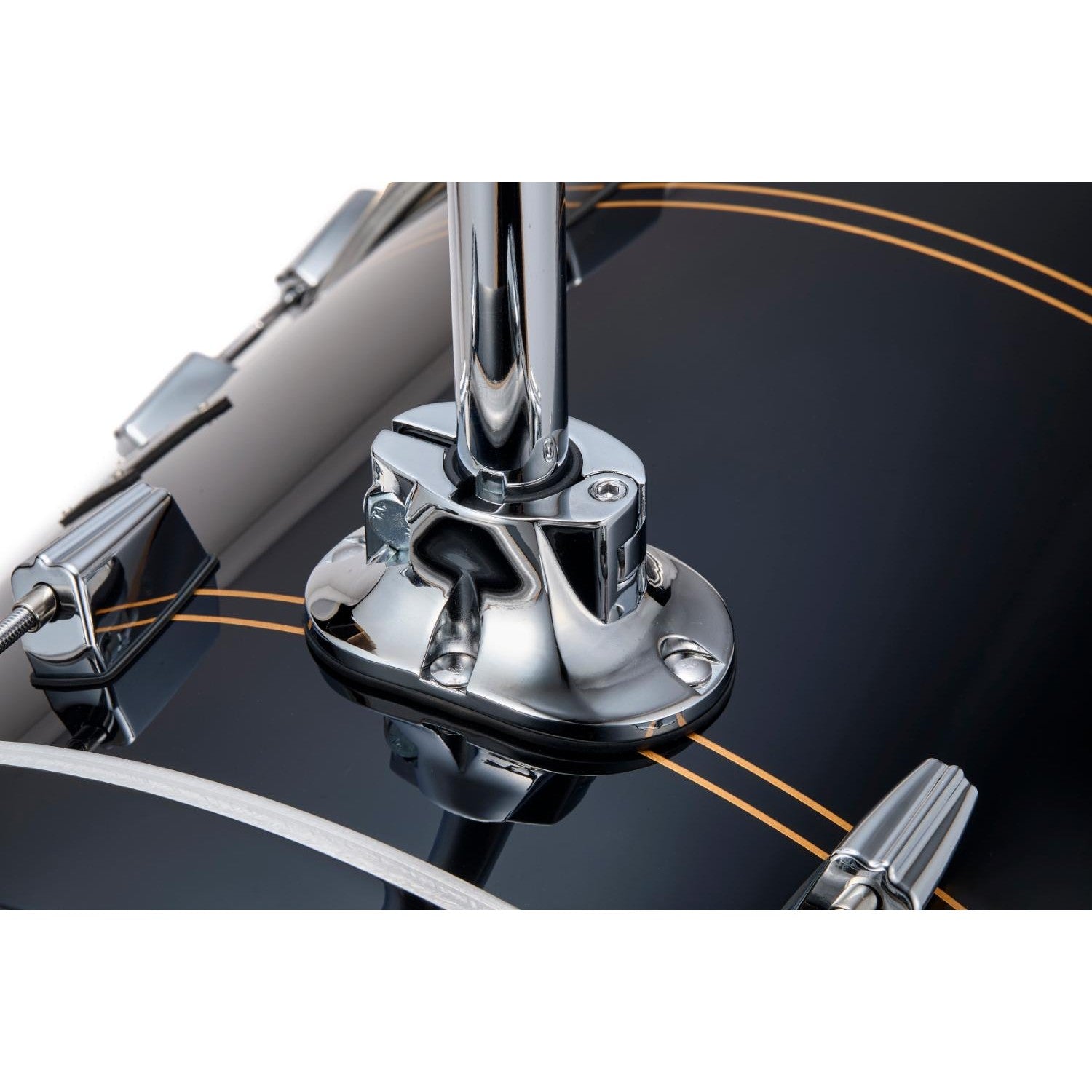 Rogers R Series 3pc Drum Set 18/12/14 Piano Black Copper - Drum Center Of Portsmouth