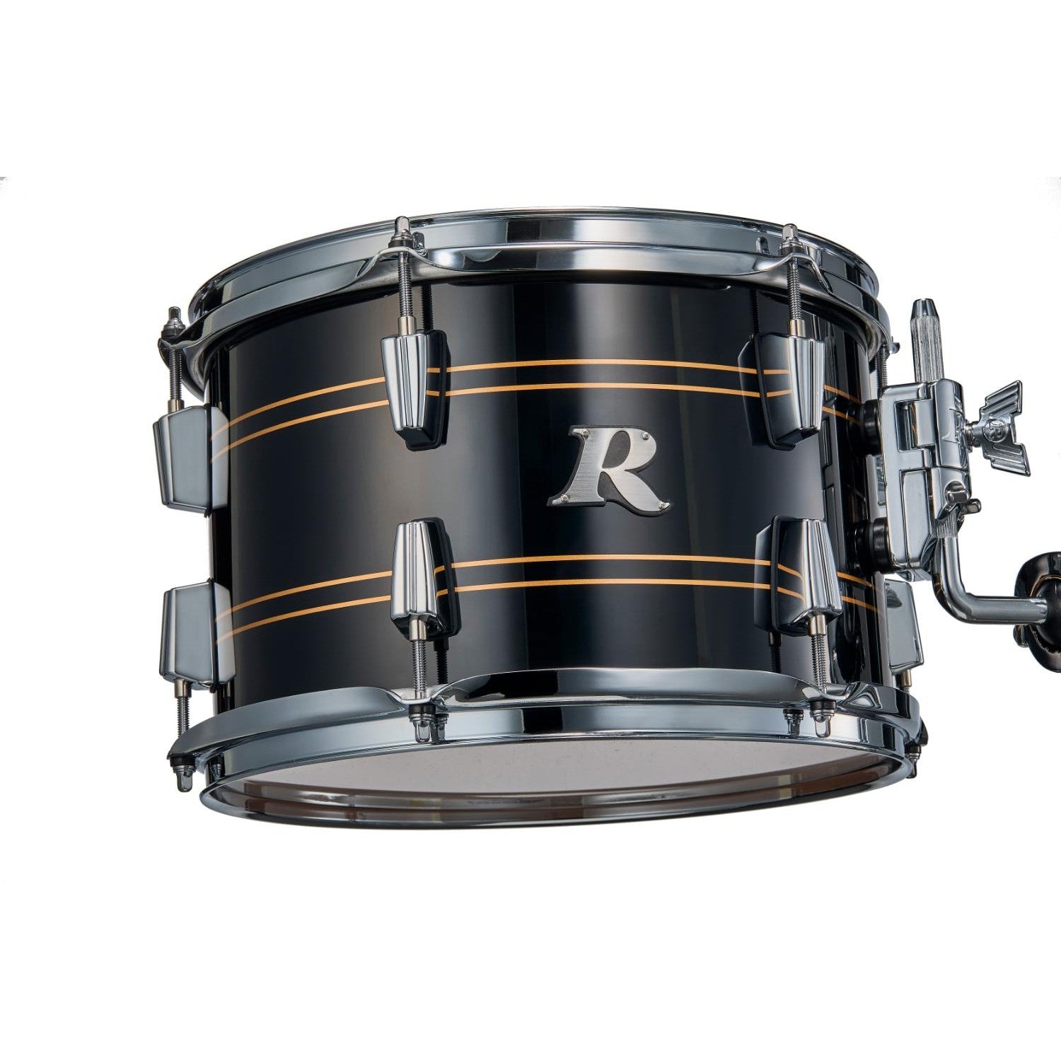 Rogers R Series 3pc Drum Set 22/12/16 Piano Black Copper - Drum Center Of Portsmouth