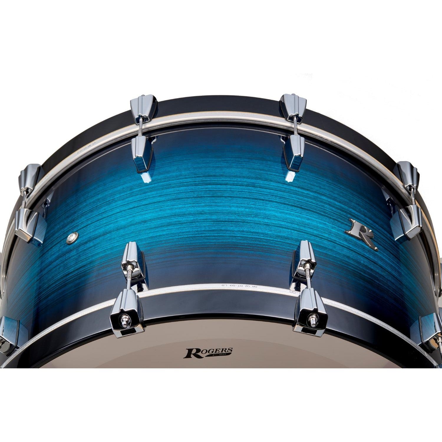 Rogers R Series Bass Drum 24x14 Brushed Blue Burst - Drum Center Of Portsmouth