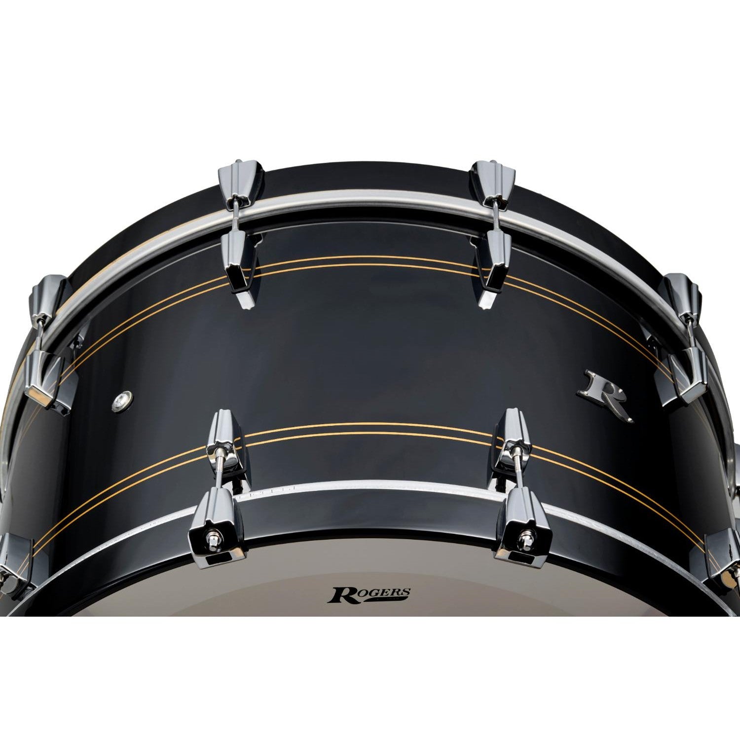 Rogers R Series Bass Drum 24x14 Piano Black Copper - Drum Center Of Portsmouth