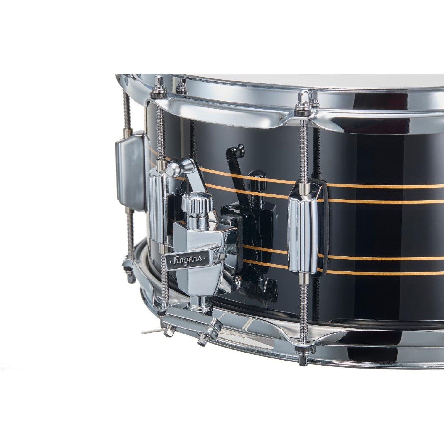 Rogers R Series Snare Drum 14x6.5 Piano Black Copper - Drum Center Of Portsmouth