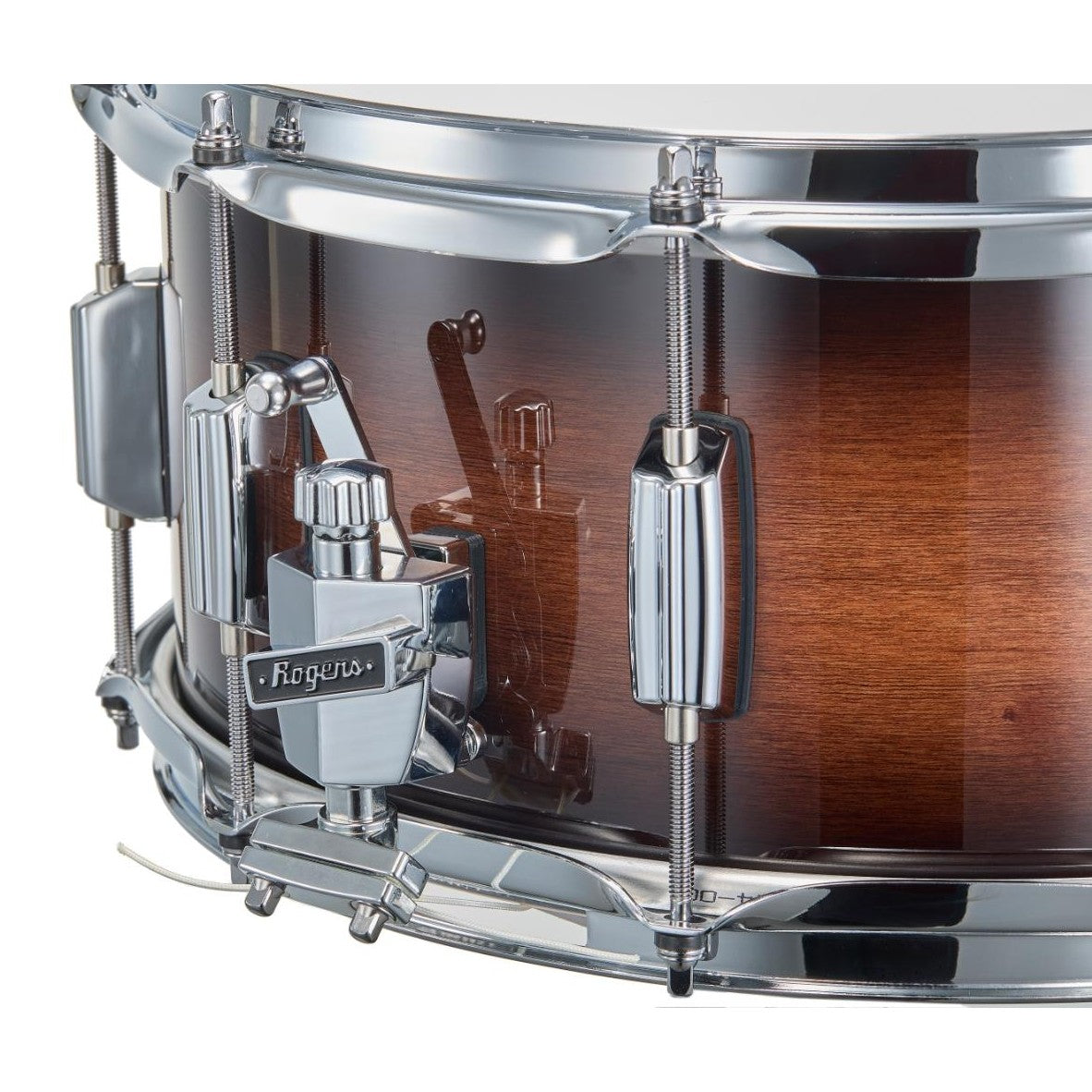 Rogers R Series Snare Drum 14x6.5 Walnut Burst - Drum Center Of Portsmouth