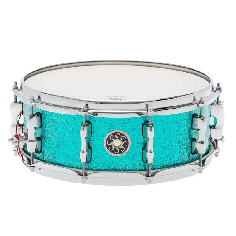 Sakae Maple Snare Drum 14x5.5 Turquoise Champagne - Drum Center Of Portsmouth