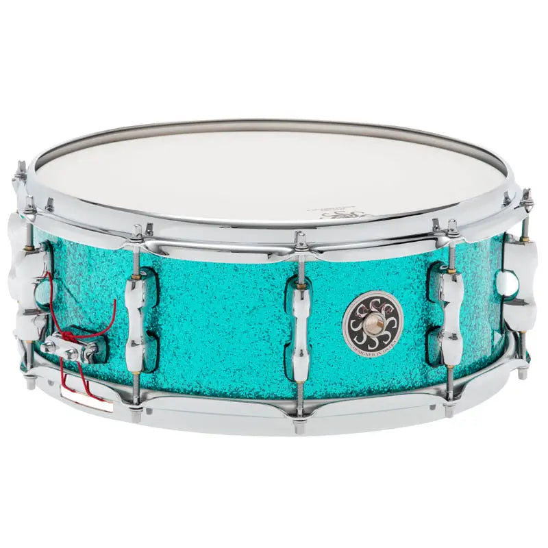 Sakae Maple Snare Drum 14x5.5 Turquoise Champagne - Drum Center Of Portsmouth