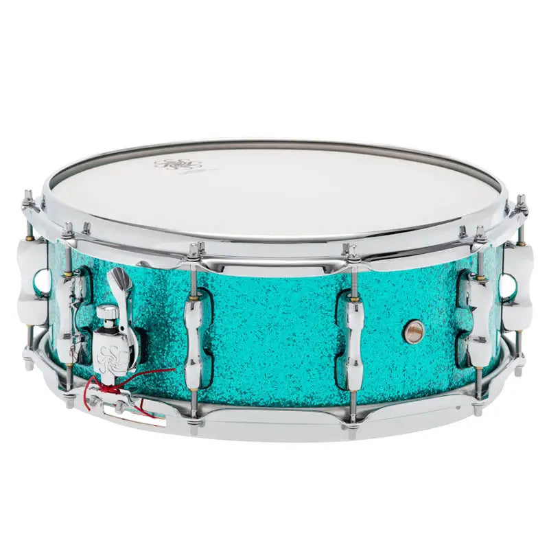 Sakae Maple Snare Drum 14x5.5 Turquoise Champagne - Drum Center Of Portsmouth
