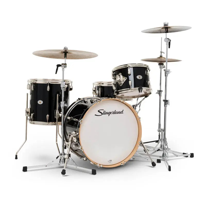 Slingerland Studio King 4pc Drum Set 20/12/14/14 Del Norte Black
