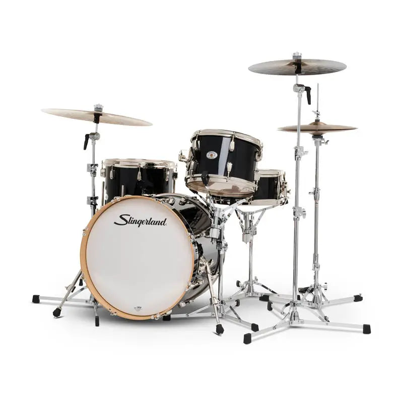 Slingerland Studio King 4pc Drum Set 20/12/14/14 Del Norte Black