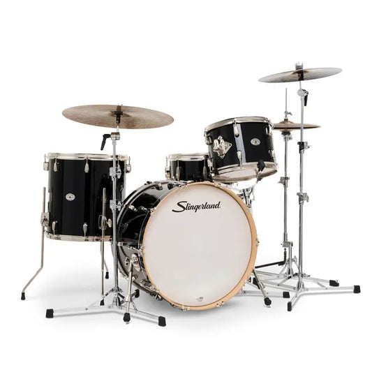 Slingerland Studio King 4pc Drum Set 22/13/16/14 Del Norte Black