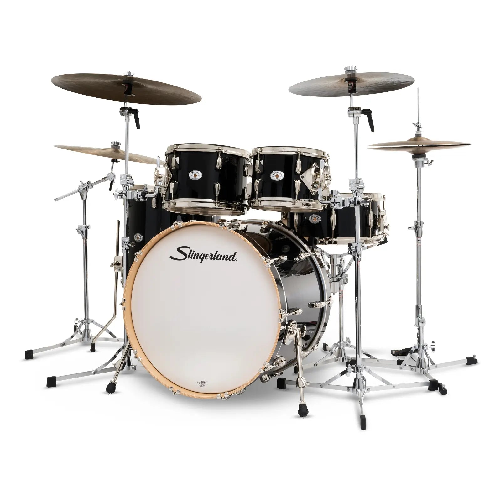 Slingerland Studio King 5pc Drum Set 22/10/12/16/14 Del Norte Black