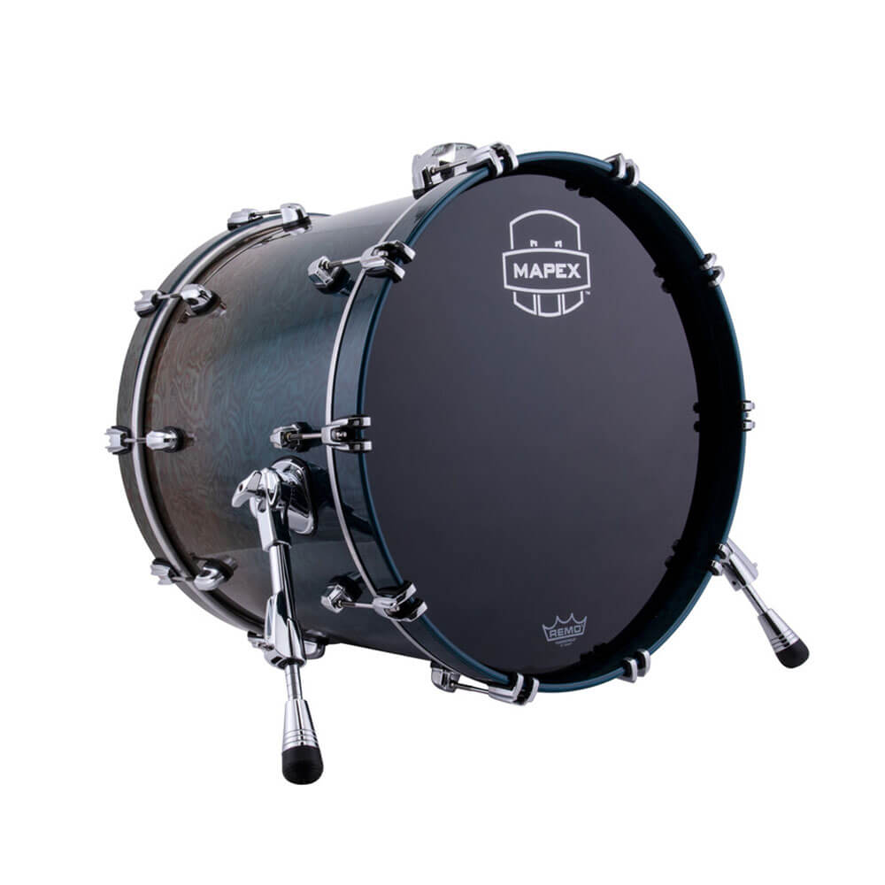 Mapex Saturn Evolution Maple Bass Drum 20x14 w/Mount Bracket Exotic Aegean Fade
