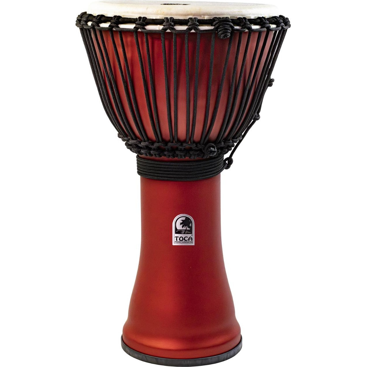 Toca Freestyle Rope-Tuned Djembe 10" Matte Racing Red - Drum Center Of Portsmouth