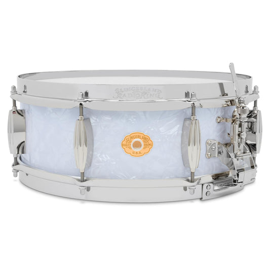 Slingerland Solid Maple Radio King Snare Drum 14x5 White Marine Pearl - Drum Center Of Portsmouth