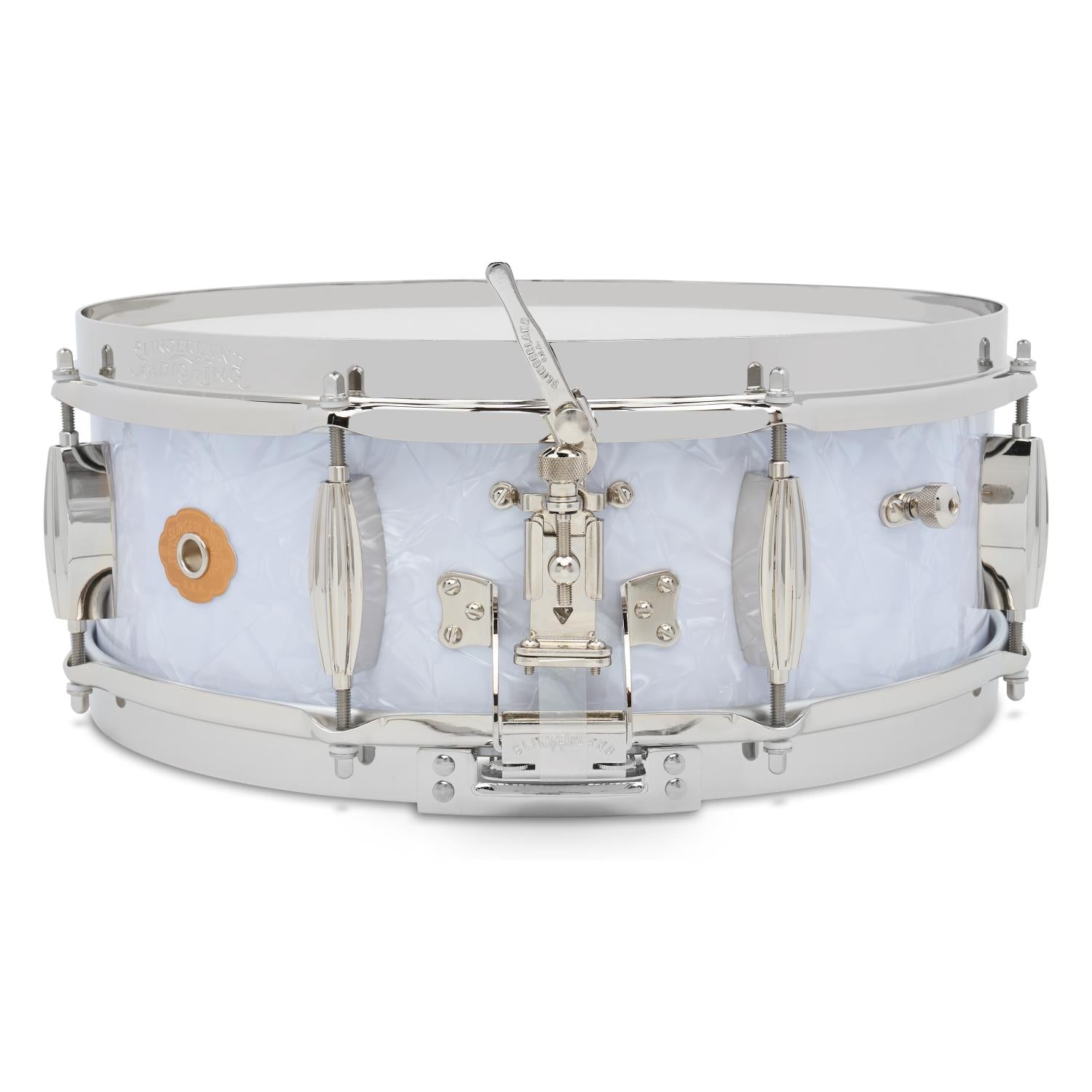 Slingerland Solid Maple Radio King Snare Drum 14x5 White Marine Pearl - Drum Center Of Portsmouth