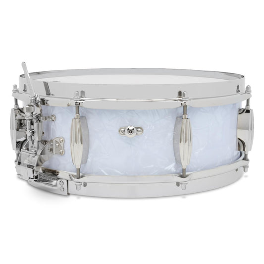 Slingerland Solid Maple Radio King Snare Drum 14x5 White Marine Pearl - Drum Center Of Portsmouth