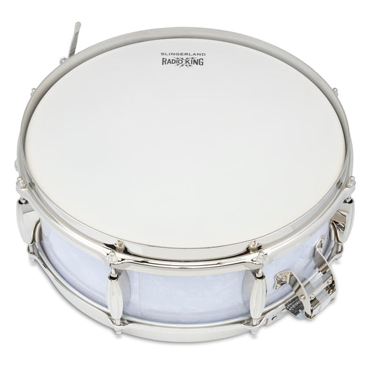 Slingerland Solid Maple Radio King Snare Drum 14x5 White Marine Pearl - Drum Center Of Portsmouth