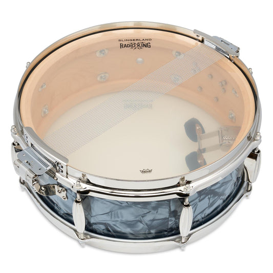 Slingerland Solid Maple Radio King Snare Drum 14x5 Black Diamond Pearl - Drum Center Of Portsmouth