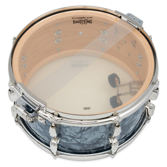 Slingerland Solid Maple Radio King Snare Drum 14x7 Black Diamond Pearl - Drum Center Of Portsmouth