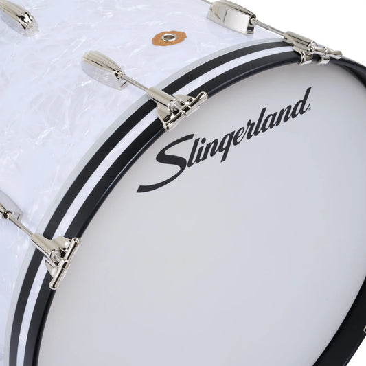 Slingerland Radio King Bass Drum 22x14 White Marine Pearl