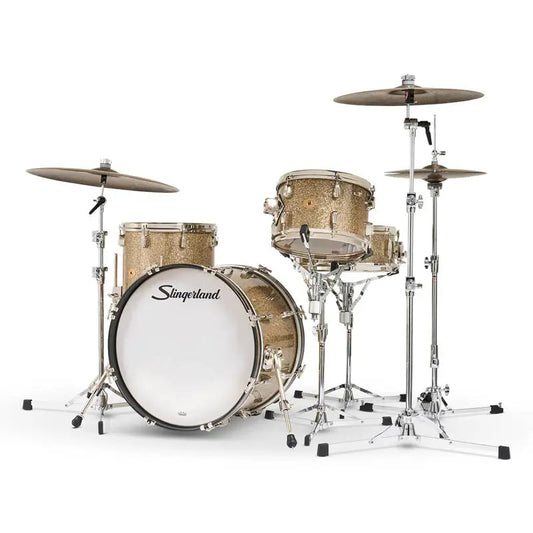 Slingerland Radio King 4pc Drum Set 20/12/14/14 Gold Glass