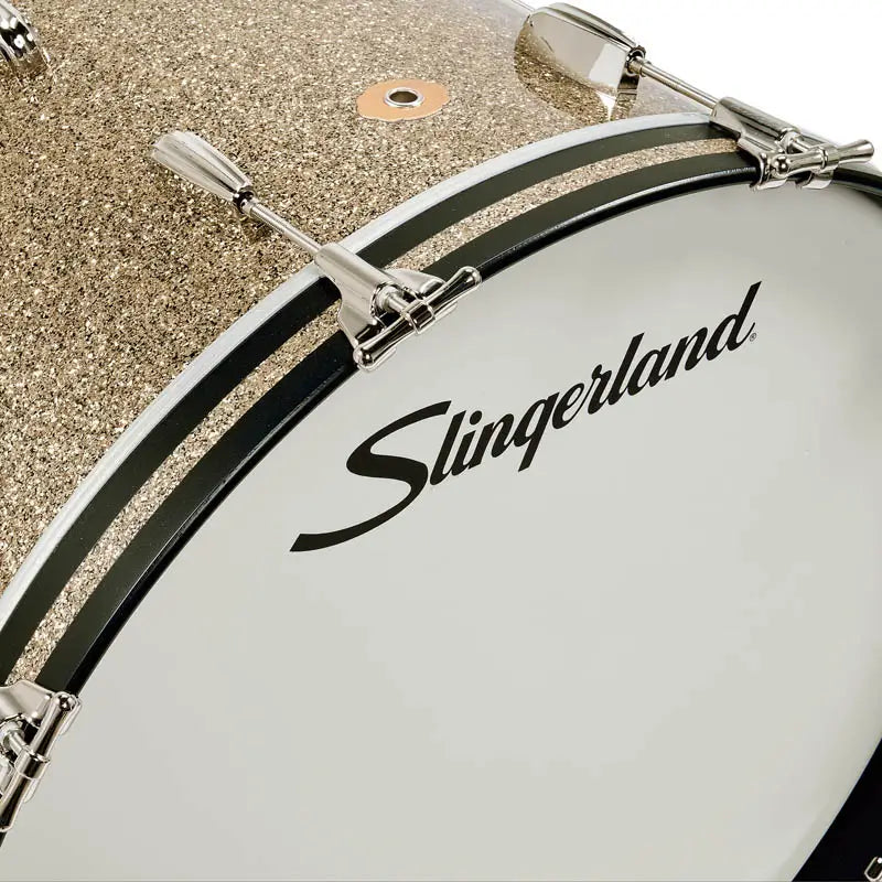 Slingerland Radio King 4pc Drum Set 24/13/16/18 Gold Glass