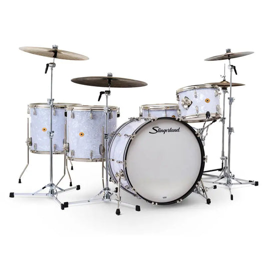 Slingerland Radio King 5pc Drum Set 24/13/16/18/14 White Marine Pearl