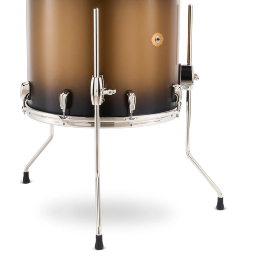 Slingerland Radio King 3pc Drum Set 20/12/14 Black & Gold Lacquer