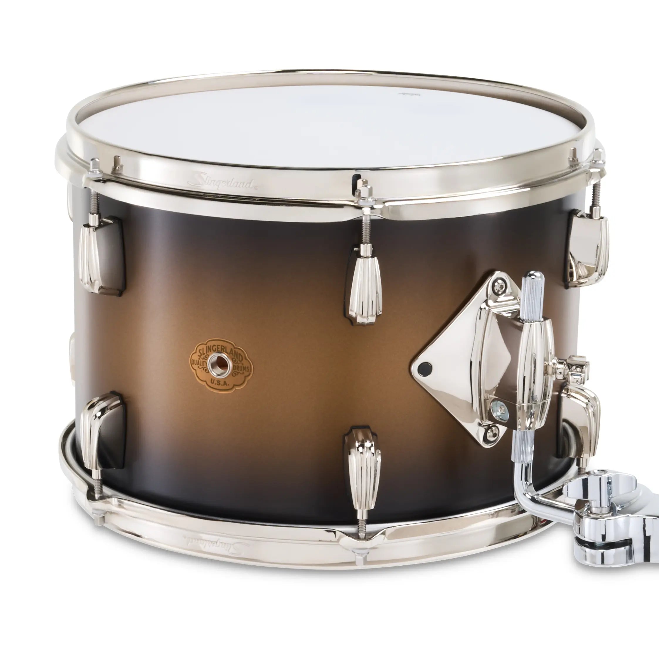 Slingerland Radio King 4pc Drum Set 24/13/16/14 Black & Gold Lacquer